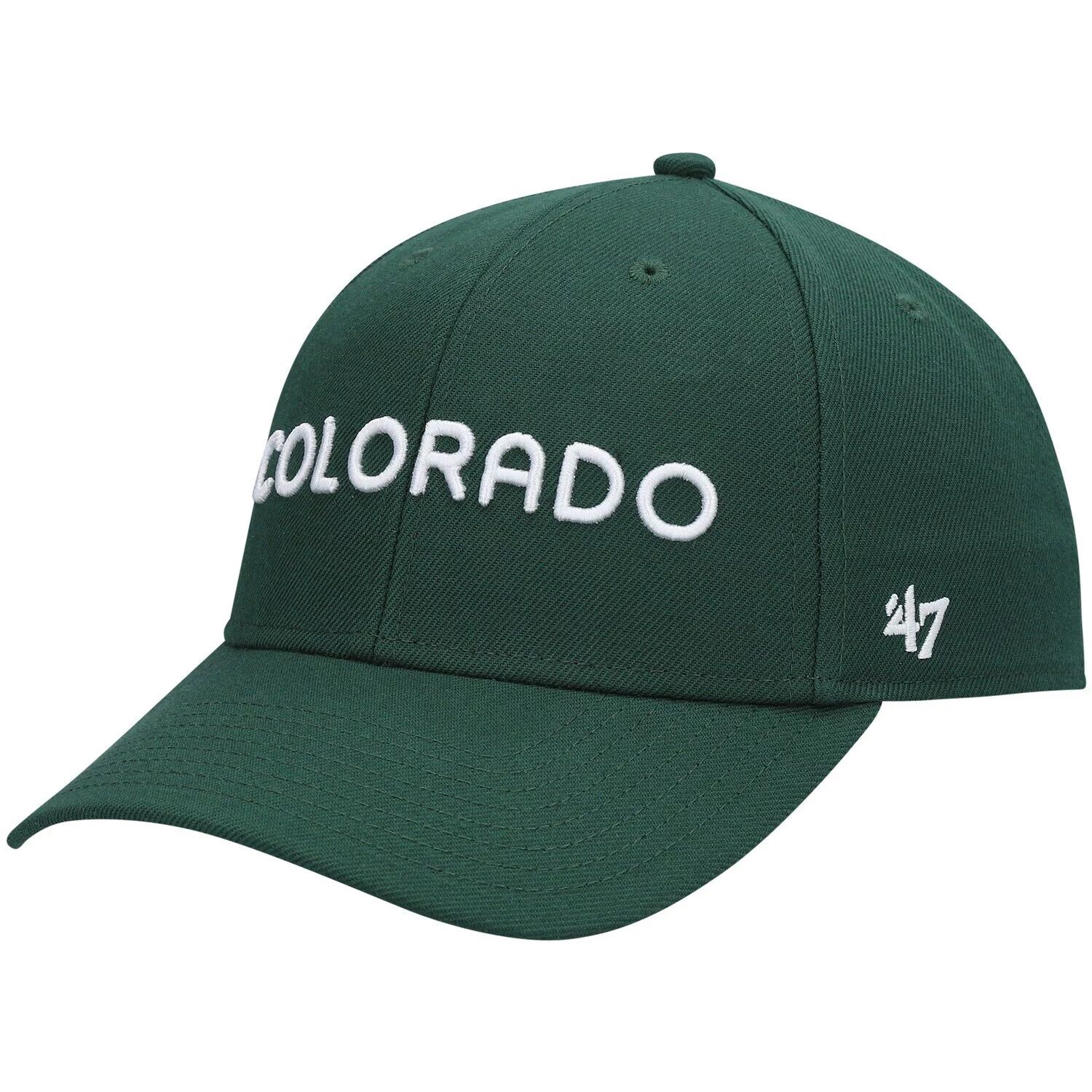 

Мужская регулируемая кепка зеленого цвета Colorado Rockies City Connect MVP '47