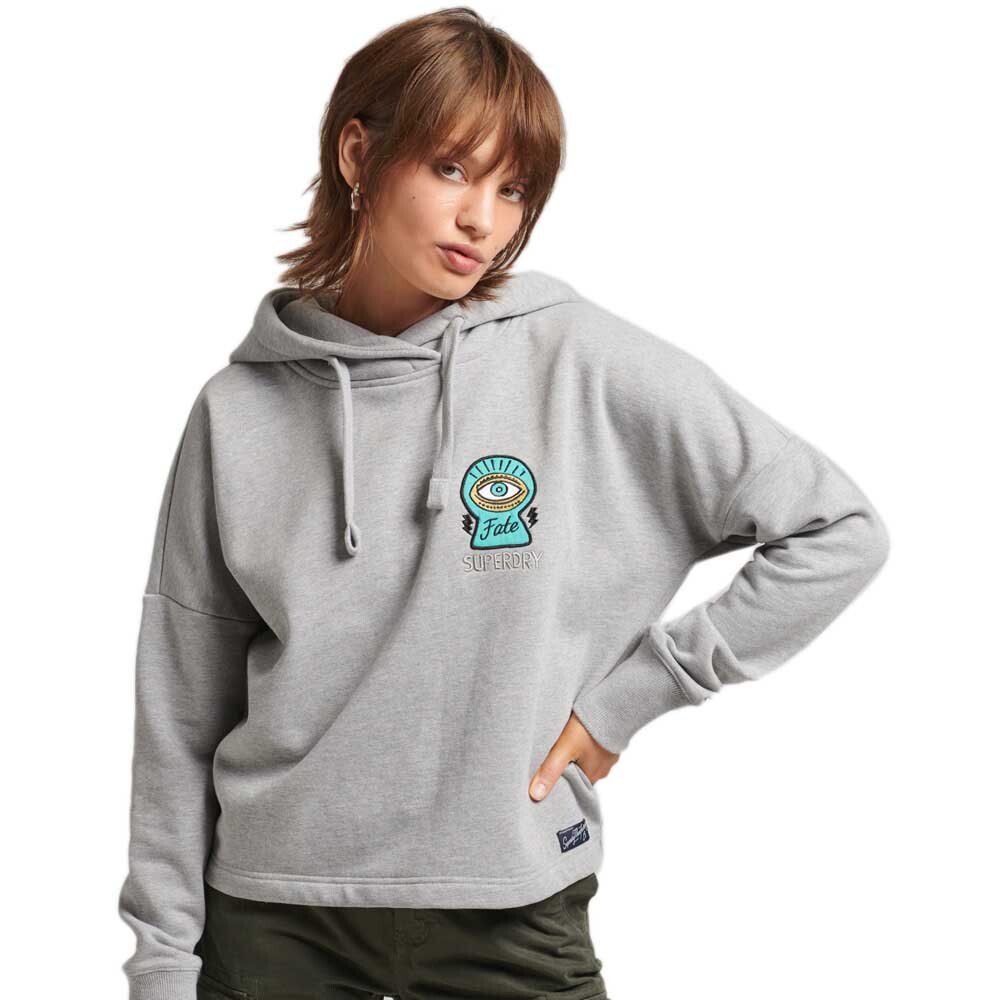 

Худи Superdry Vintage Nostalgic Patch, серый