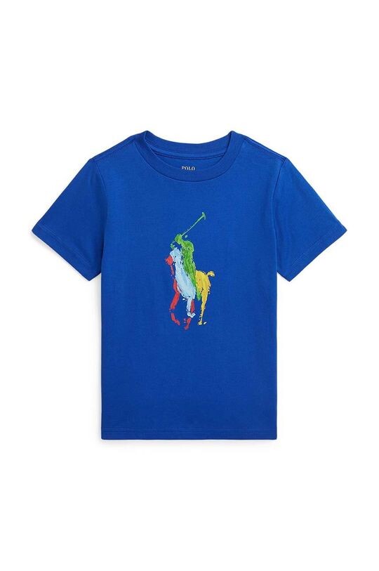 

Хлопковая футболка для детей Polo Ralph Lauren, синий