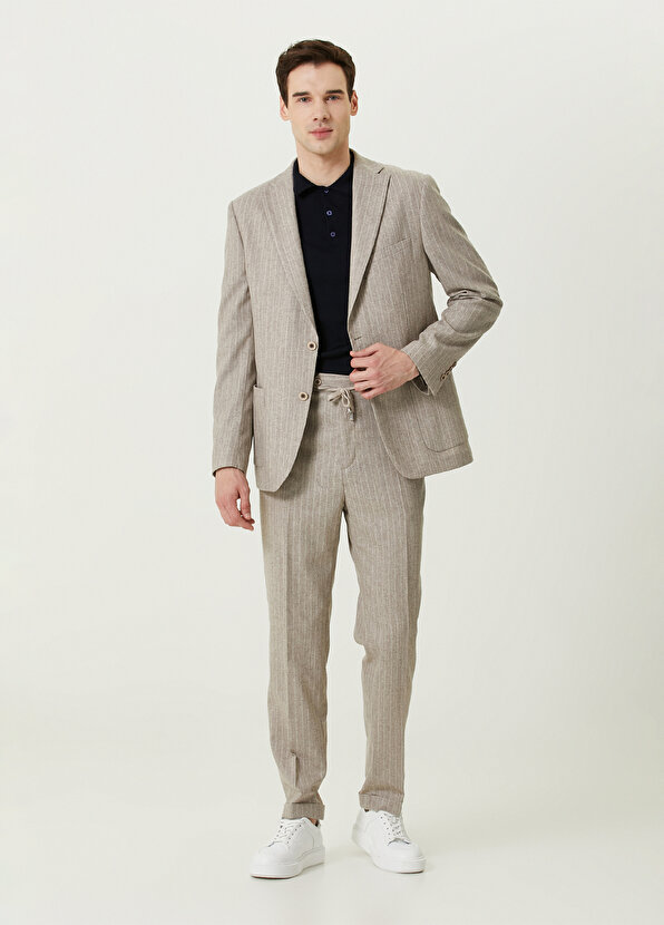 Бежевый костюм из смесовой шерсти Network пальто из смесовой шерсти цвета фуксии network