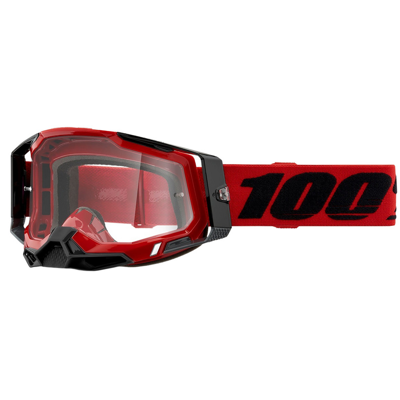 Спортивные очки Racecraft 2 MTB с прозрачными линзами 100%, красный