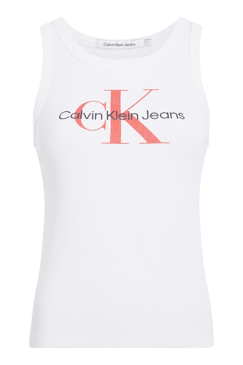 

Укороченный топ с логотипом Calvin Klein Jeans, белый