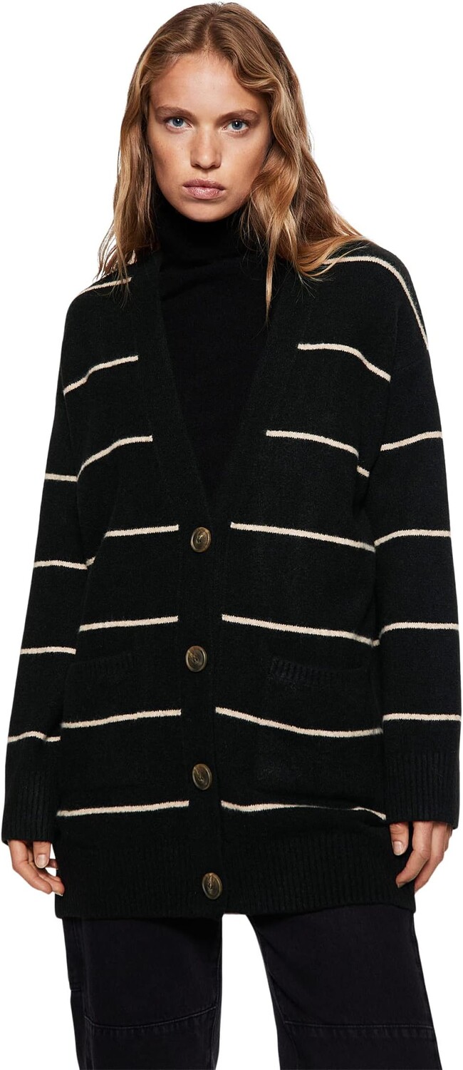 

Свитер Marina Cardigan MANGO, черный