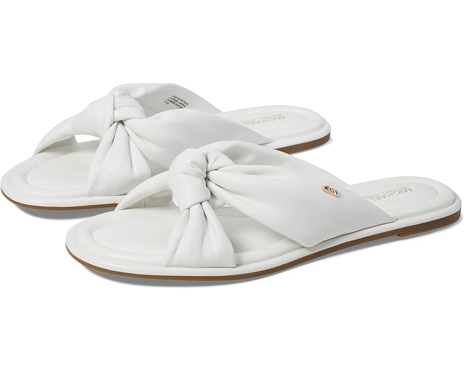 

Сандалии MICHAEL Michael Kors Elena Flat Slide, цвет Optic White