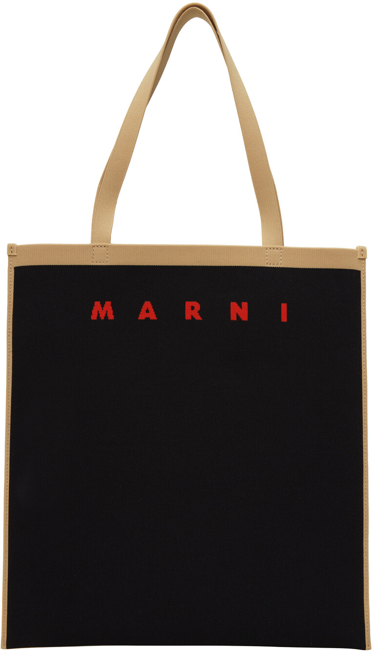 

Черная сумка для покупок Marni