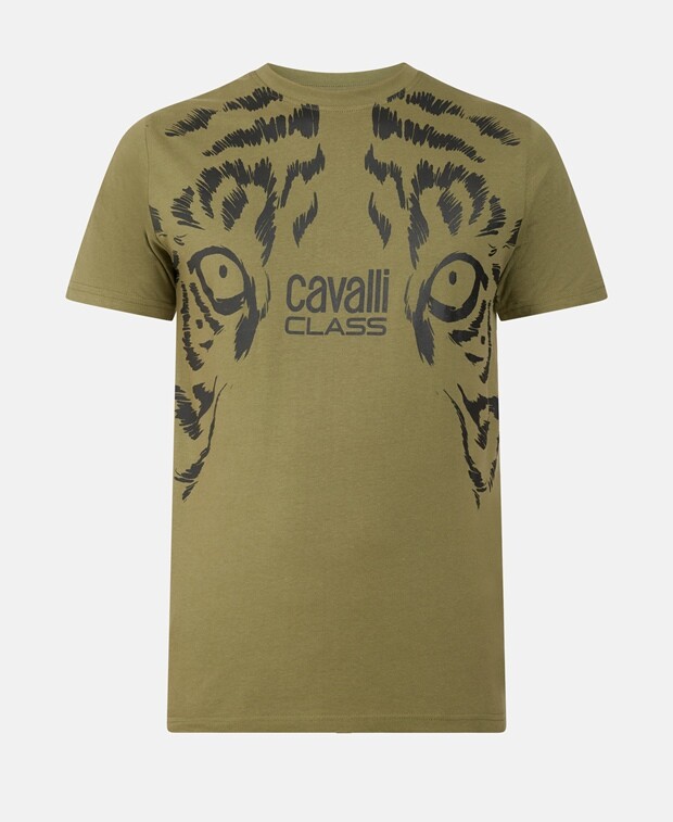 

Футболка Cavalli Class, хаки