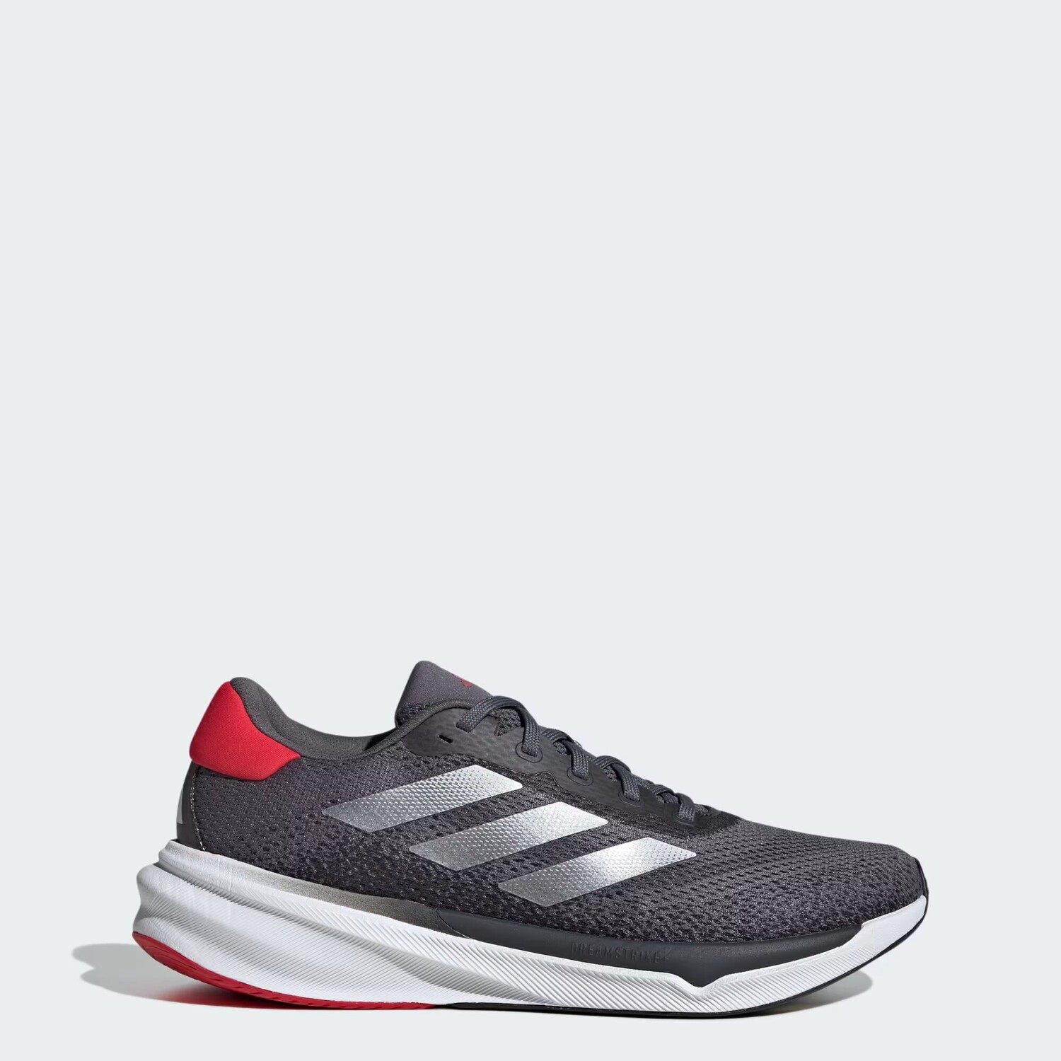 

Обувь Supernova Stride Adidas, цвет Grey Five/Cloud White/Better Scarlet