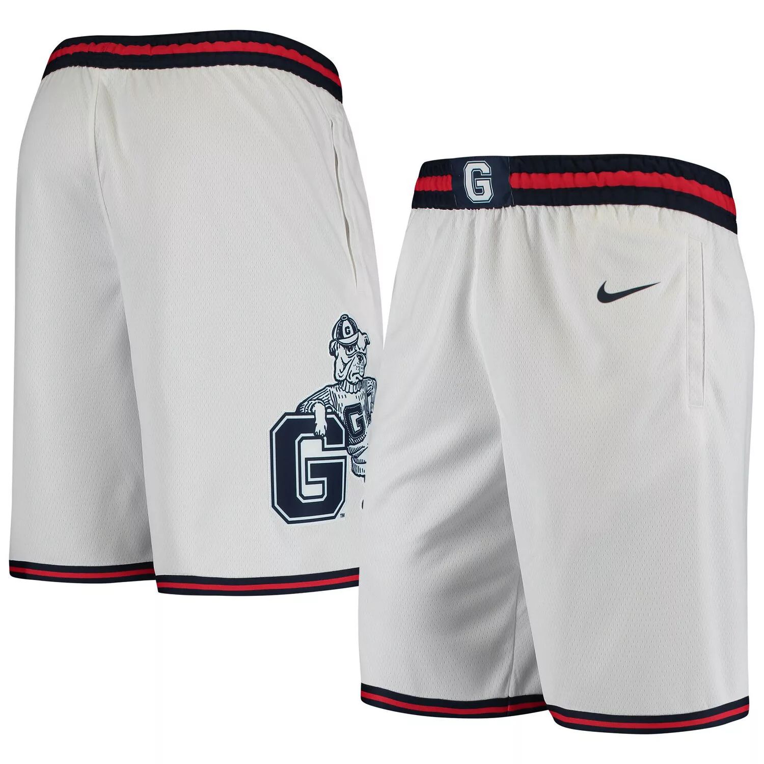 цена Мужские белые баскетбольные шорты Gonzaga Bulldogs Limited Performance Nike