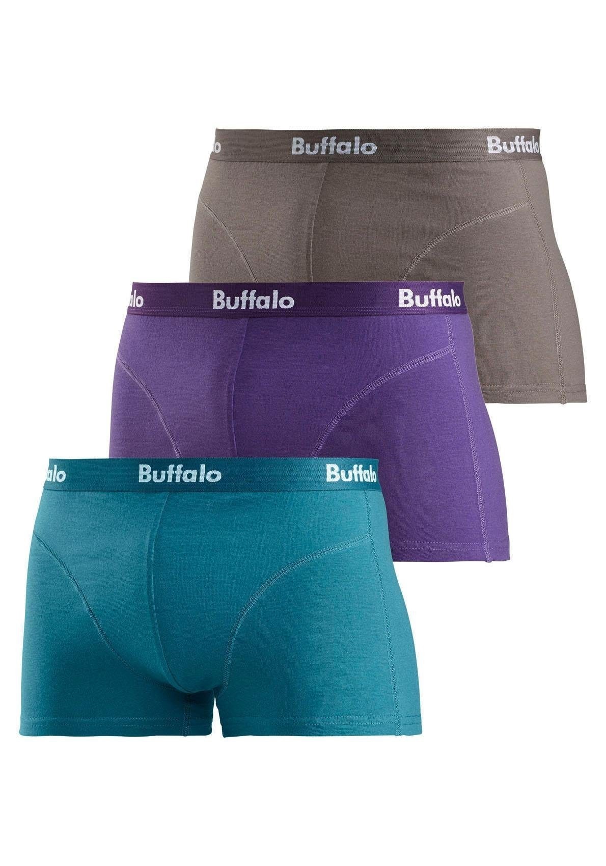 Боксеры Buffalo Boxer, цвет lila, petrol, grau
