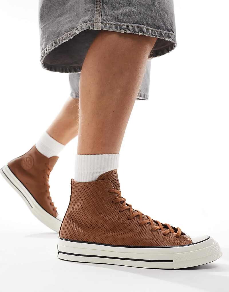 

Converse – Chuck 70 Hi – коричневые высокие спортивные туфли