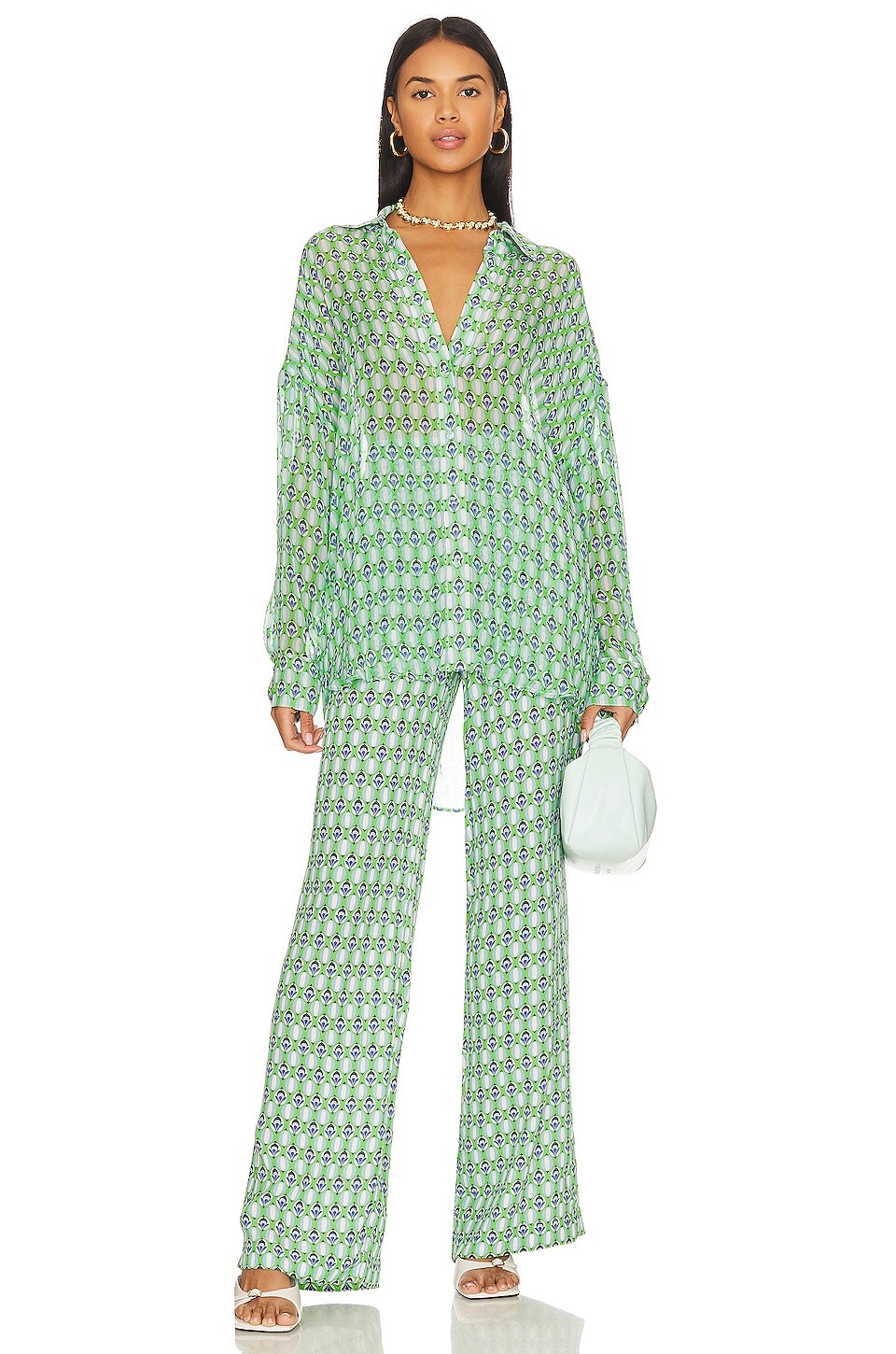

Рубашка Favorite Daughter The Friday, цвет Retro Mosaic Print
