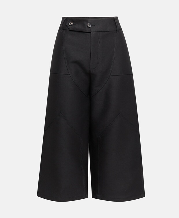 

Шерстяные брюки Lanvin, черный