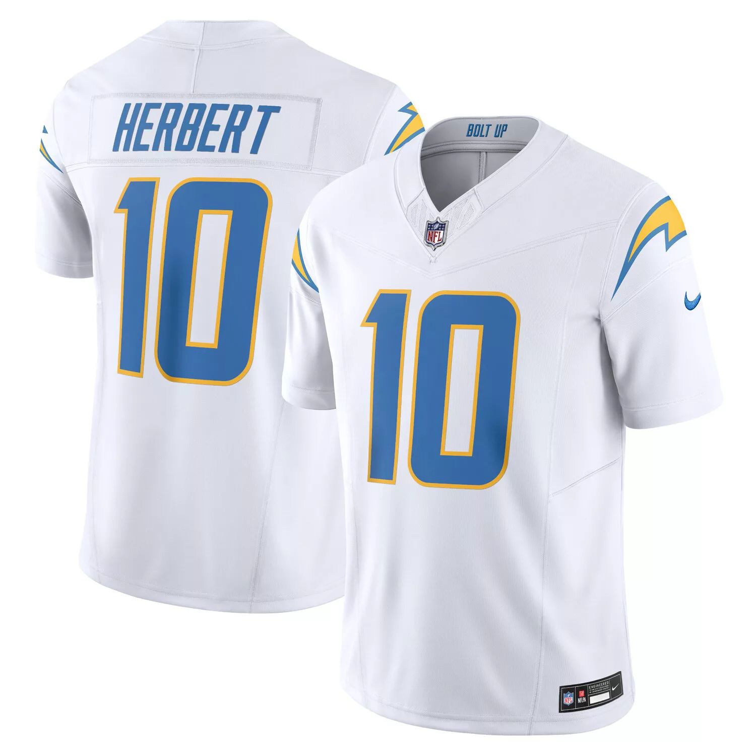 

Мужская белая майка Justin Herbert Los Angeles Chargers Vapor FUSE Limited Nike