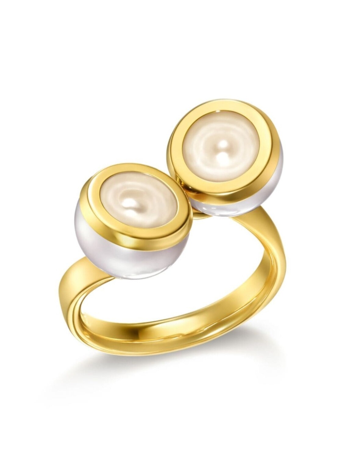 

Кольцо M/G Sliced Bezel из желтого золота с жемчугом TASAKI, золотой