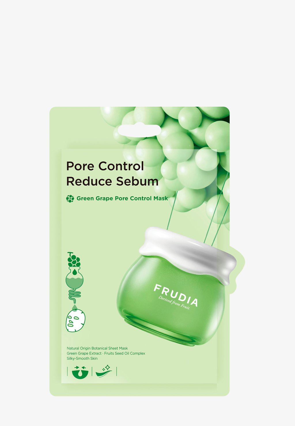Маска для лица Green Grape Pore Control Mask FRUDIA отшелушивающий диск frudia green grape pore 1 шт