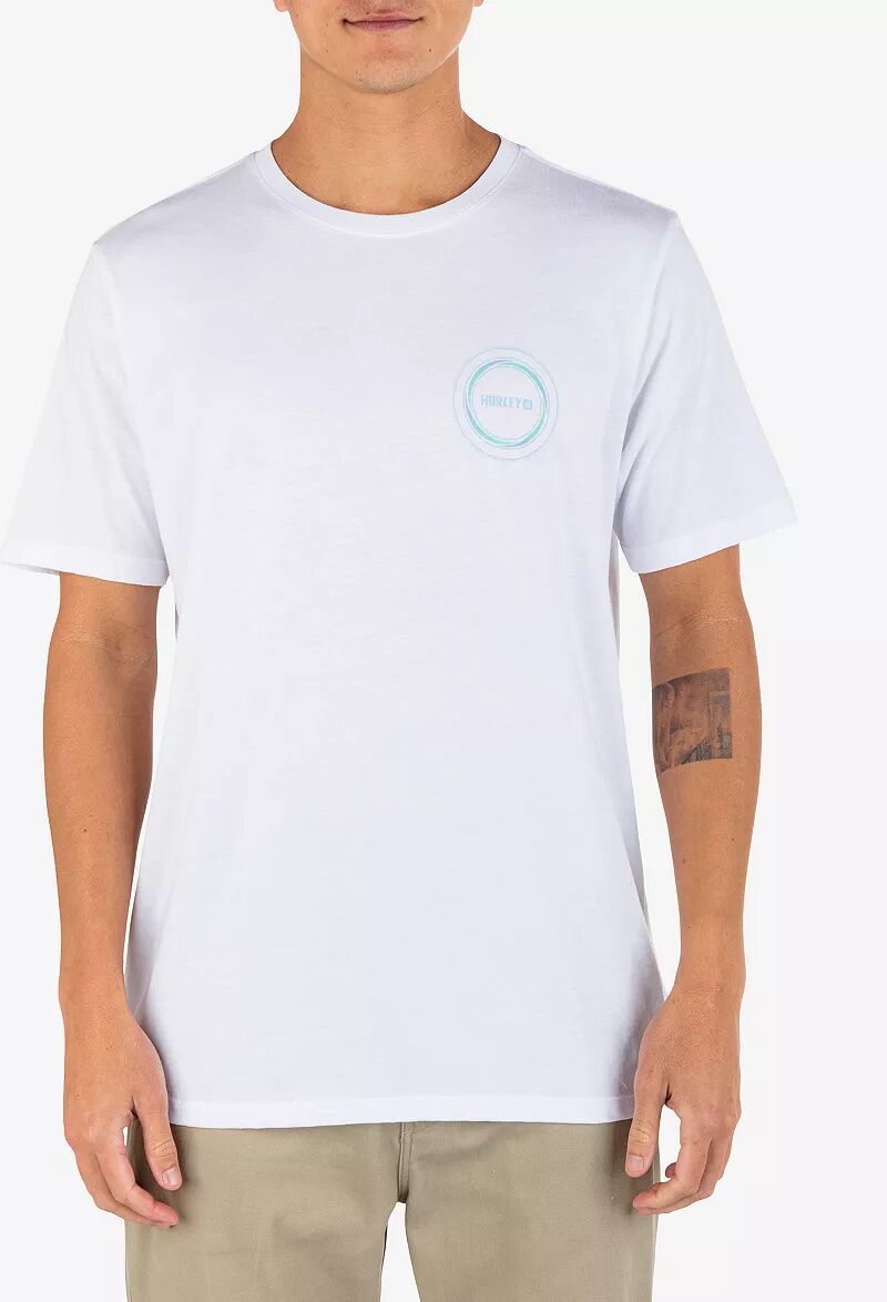 Мужская футболка Hurley Whirlpool на каждый день, белый