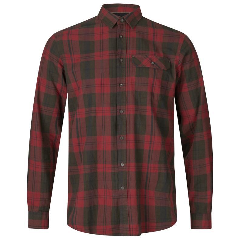Рубашка Seeland Highseat Shirt, цвет Red Forest Check