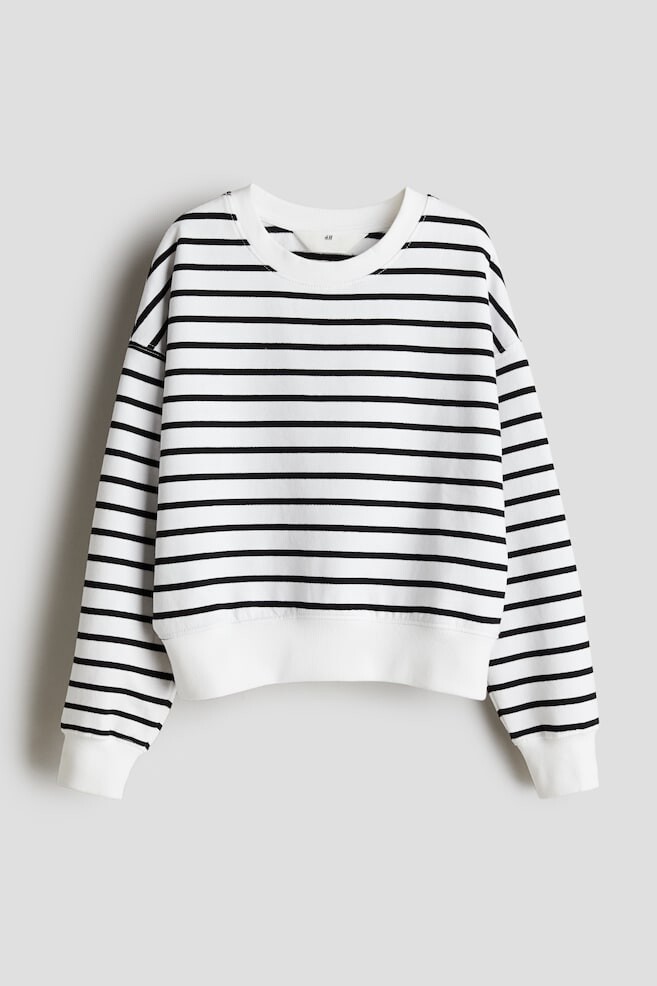 

Толстовка с круглым вырезом H&M, белый