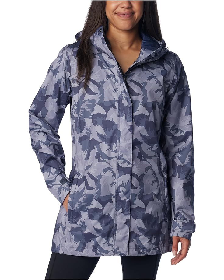 Куртка Columbia Splash A Little II Rain, цвет Nocturnal Peonies Print цена и фото