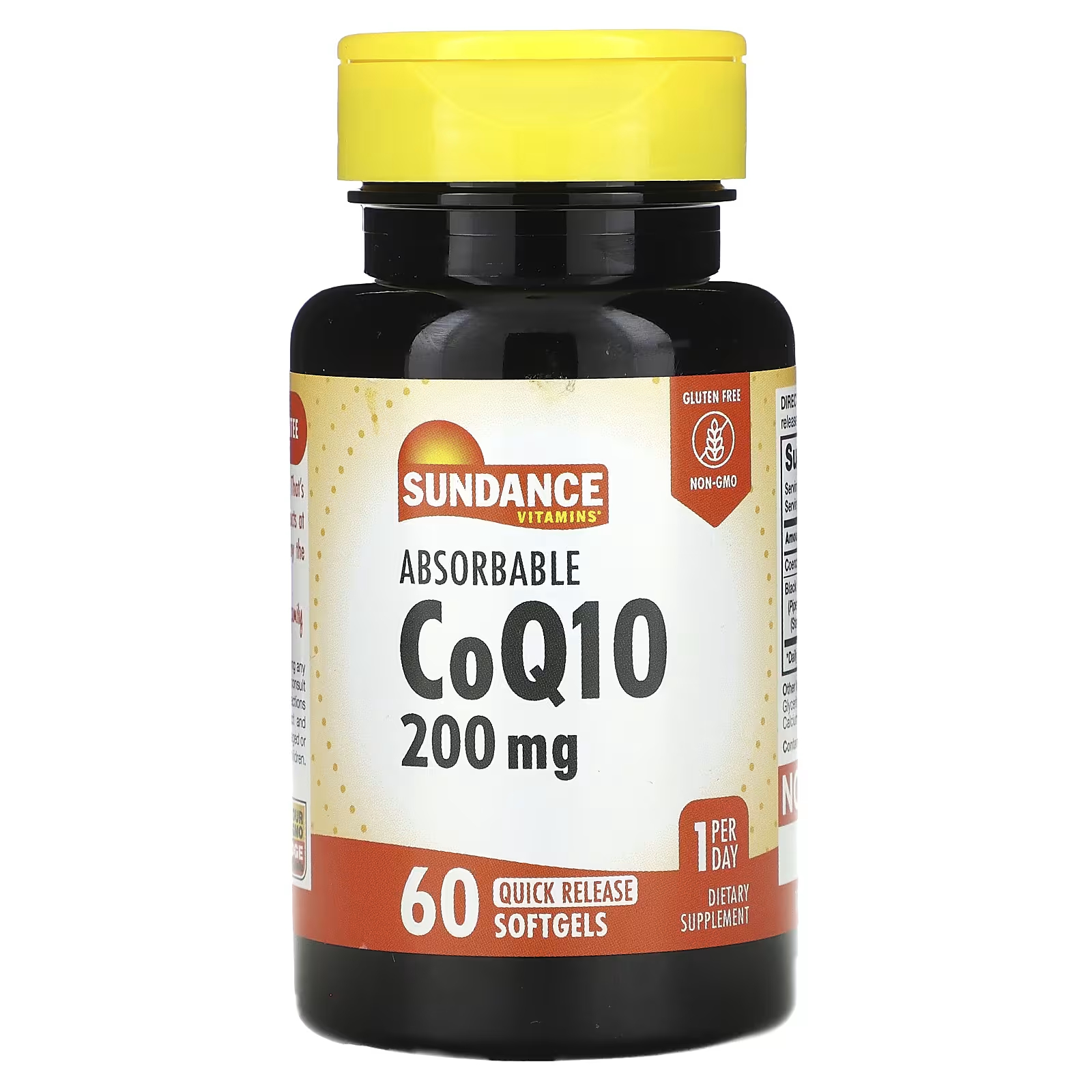 Пищевая добавка Sundance Vitamins CoQ10 200 мг, 60 мягких таблеток пищевая добавка sundance vitamins coq10 100 мг 60 мягких таблеток