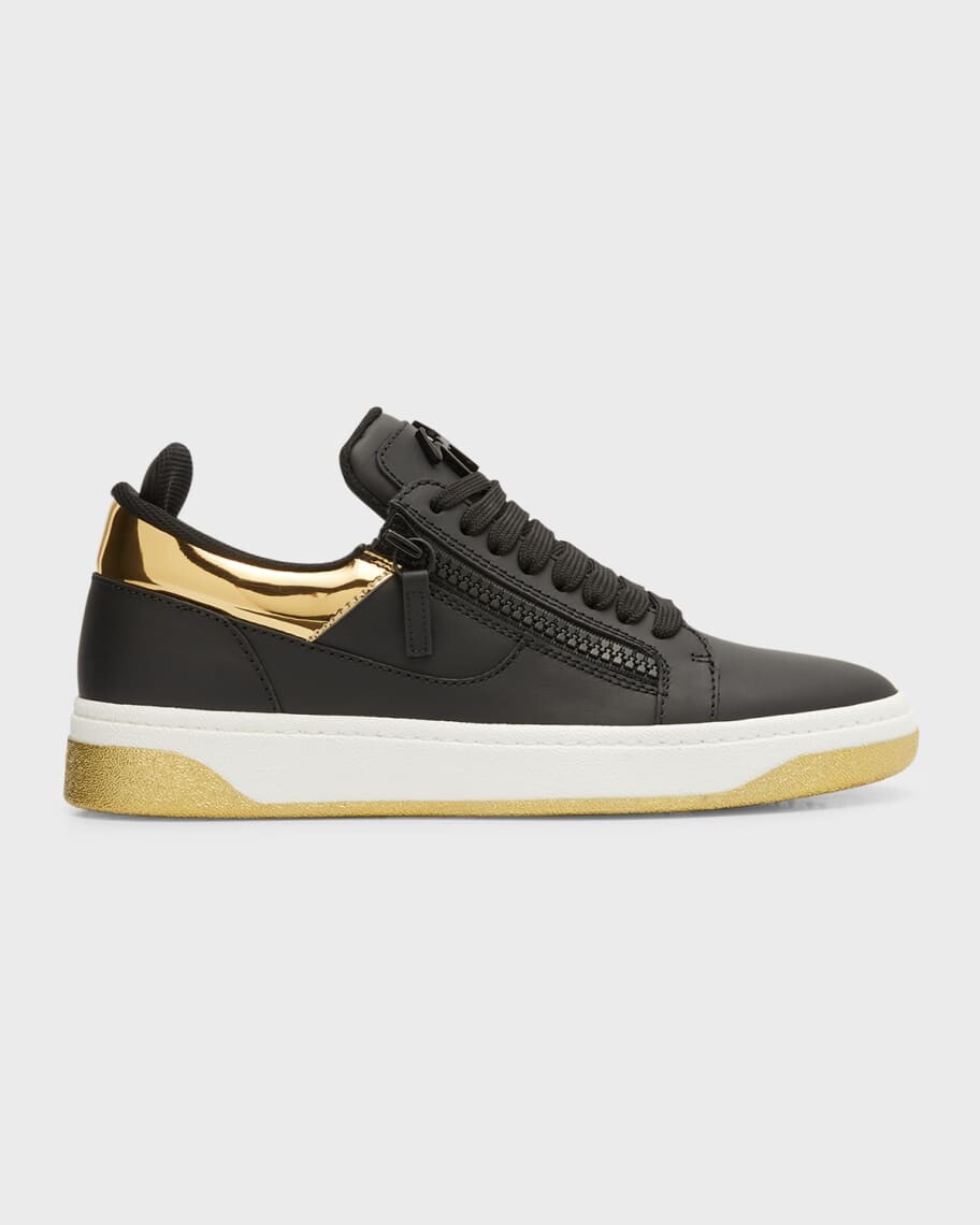 

Мужские кожаные кроссовки с двойной молнией Giuseppe Zanotti