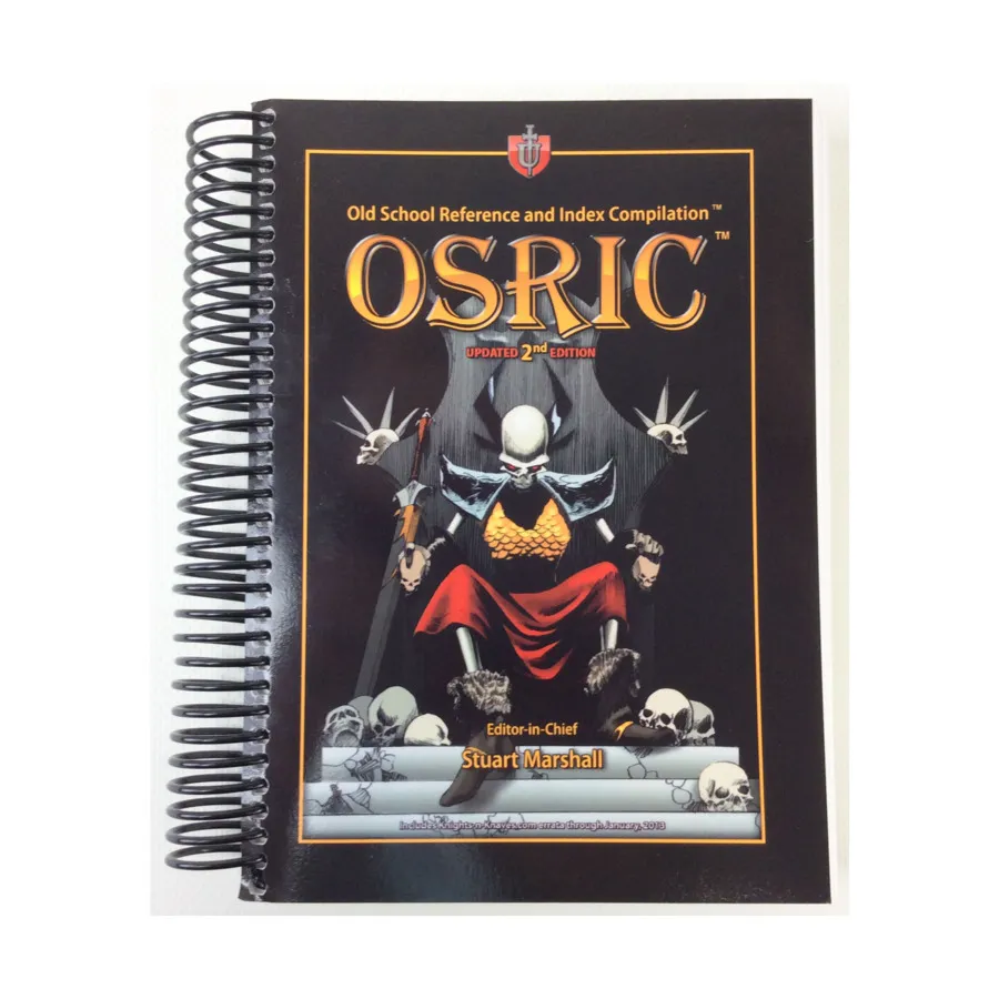 

OSRIC - Old School Reference and Index Compilation (Updated 2nd Edition, Spriral Bound), OSRIC (Usherwood Publishing), мягкая обложка