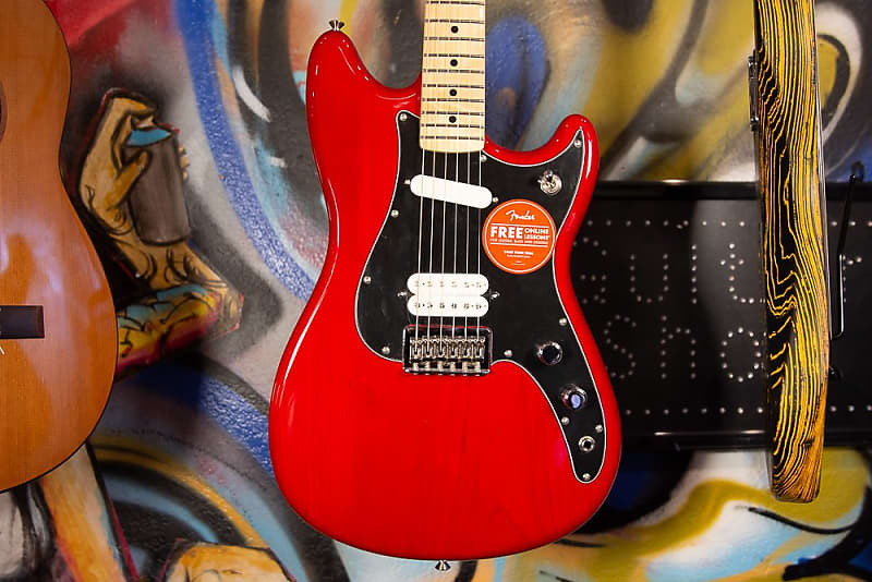 цена Электрогитара Fender Duo-Sonic HS 2020 Crimson Red Transparent