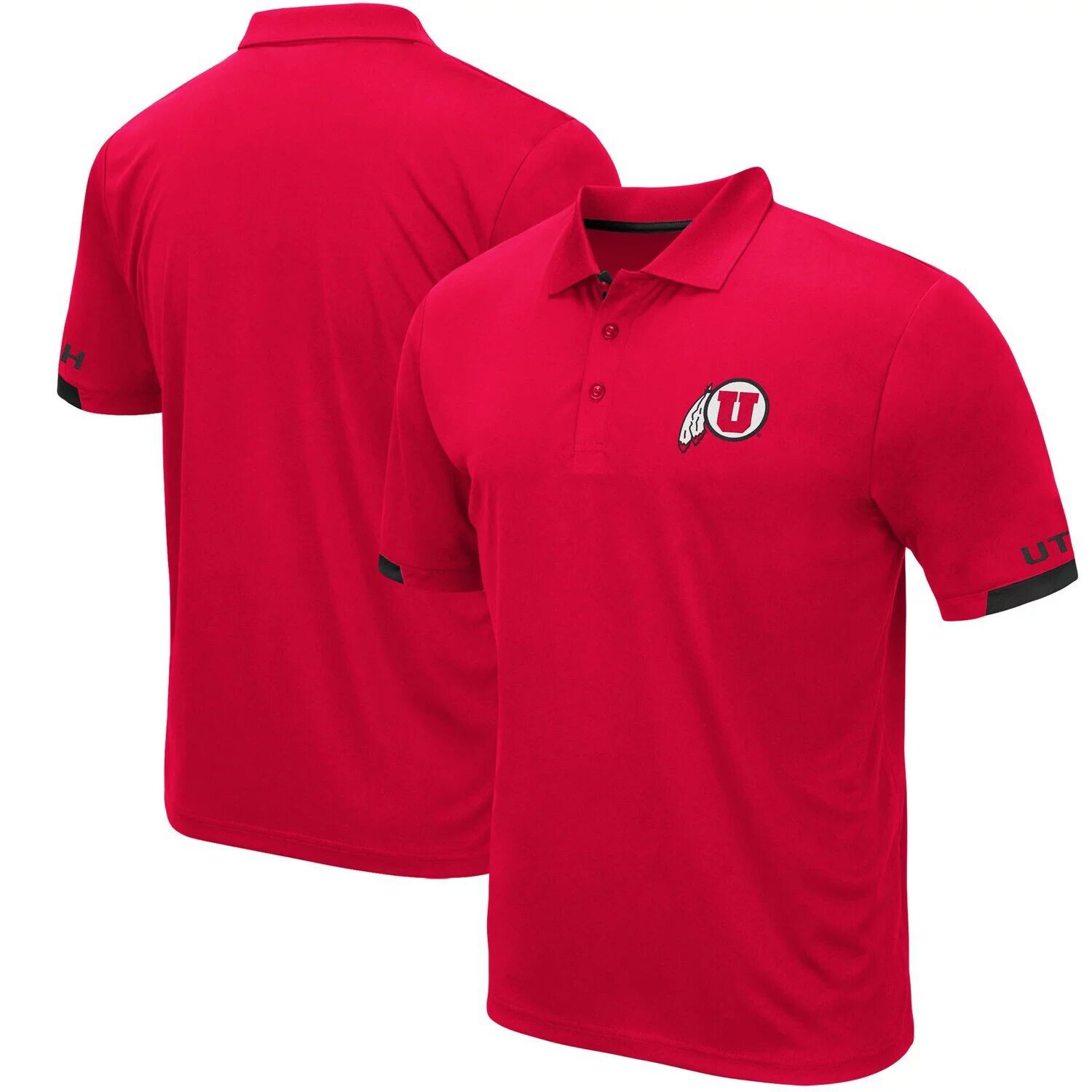 

Мужская футболка-поло Colosseum Red Utah Utes Logo Santry