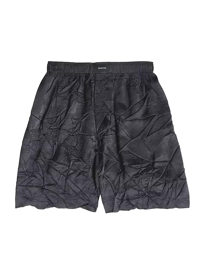 

Жаккардовые пижамные шорты с монограммой BB Balenciaga, черный