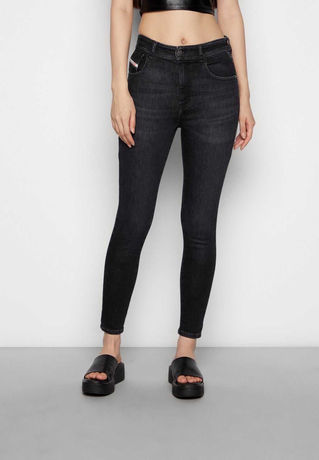 

Джинсы Skinny Fit Diesel, черный/серый