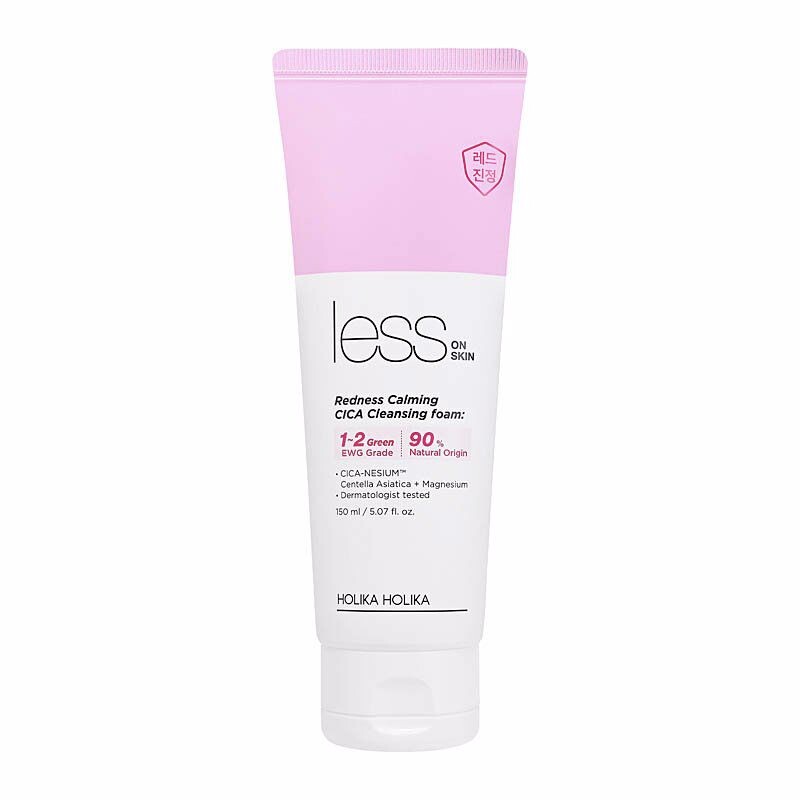 Очищающая пенка для лица Less on redness espuma limpiadora Holika holika, 150 мл очищающая пенка для лица agua de hamamelis espuma limpiadora weleda 150 мл