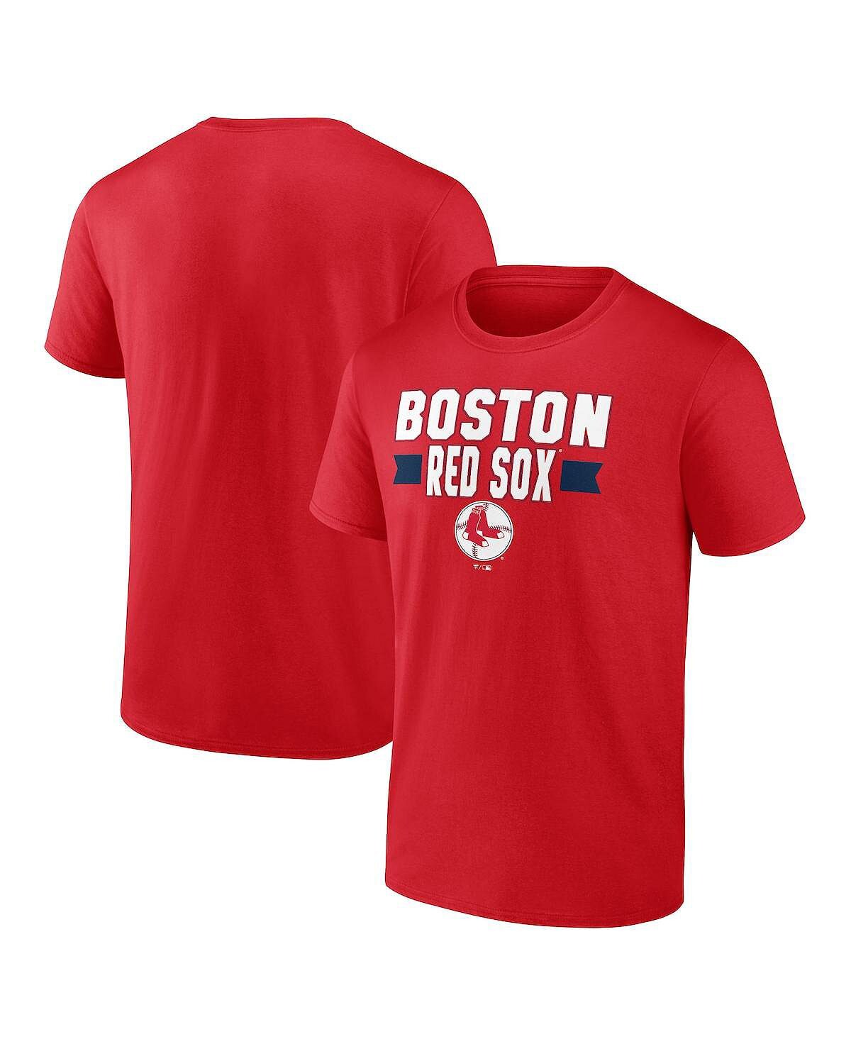 

Мужская красная футболка с логотипом Boston Red Sox Close Victory Fanatics, Красный