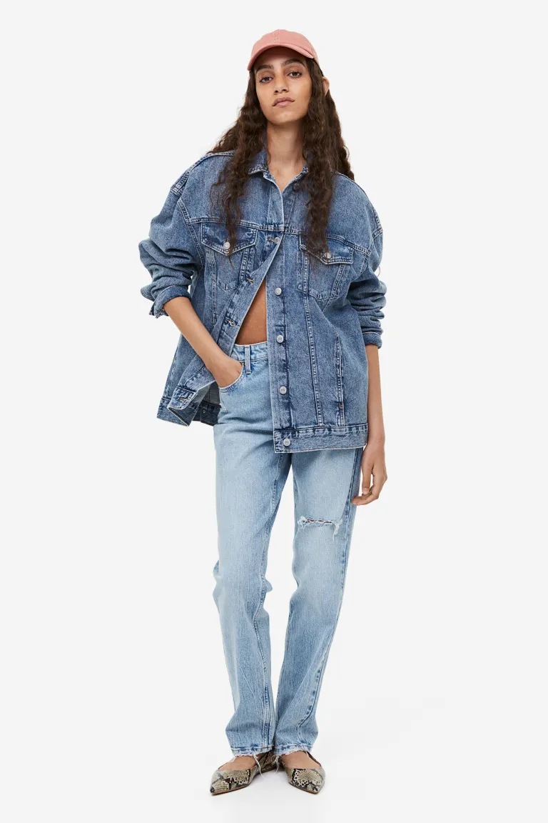 

Хлопковая шапка с козырьком H&M, розовый