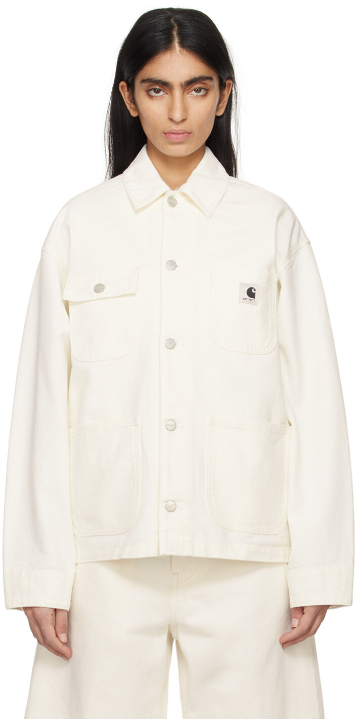 

Белая куртка «Мичиган» Carhartt Work In Progress, цвет Wax