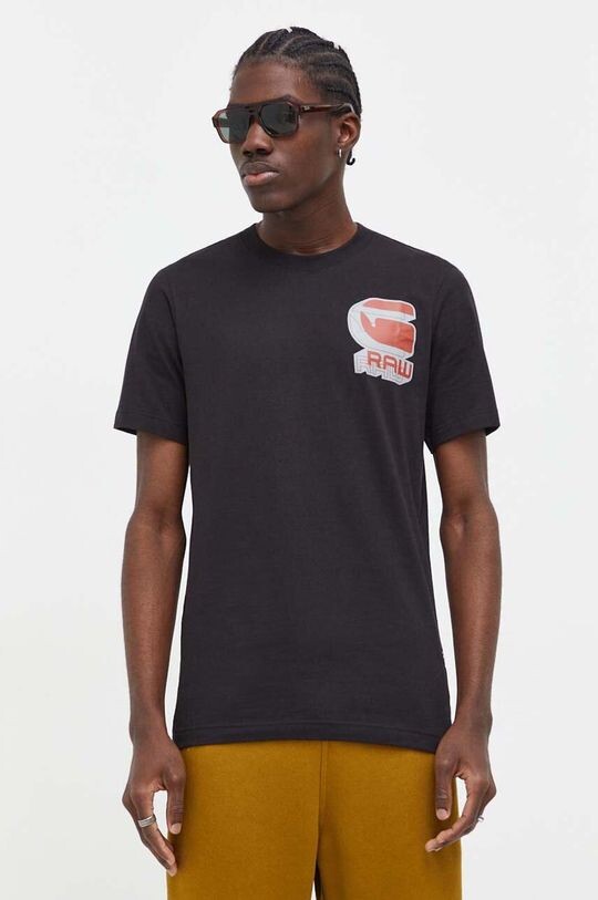 

Хлопковая футболка G-Star Raw, черный