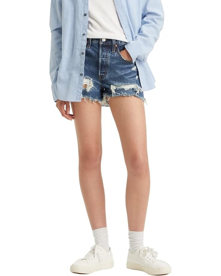 Шорты Levi's Womens 501 High-Rise, цвет Blame Game шорты levi s womens 501 original shorts цвет blame game