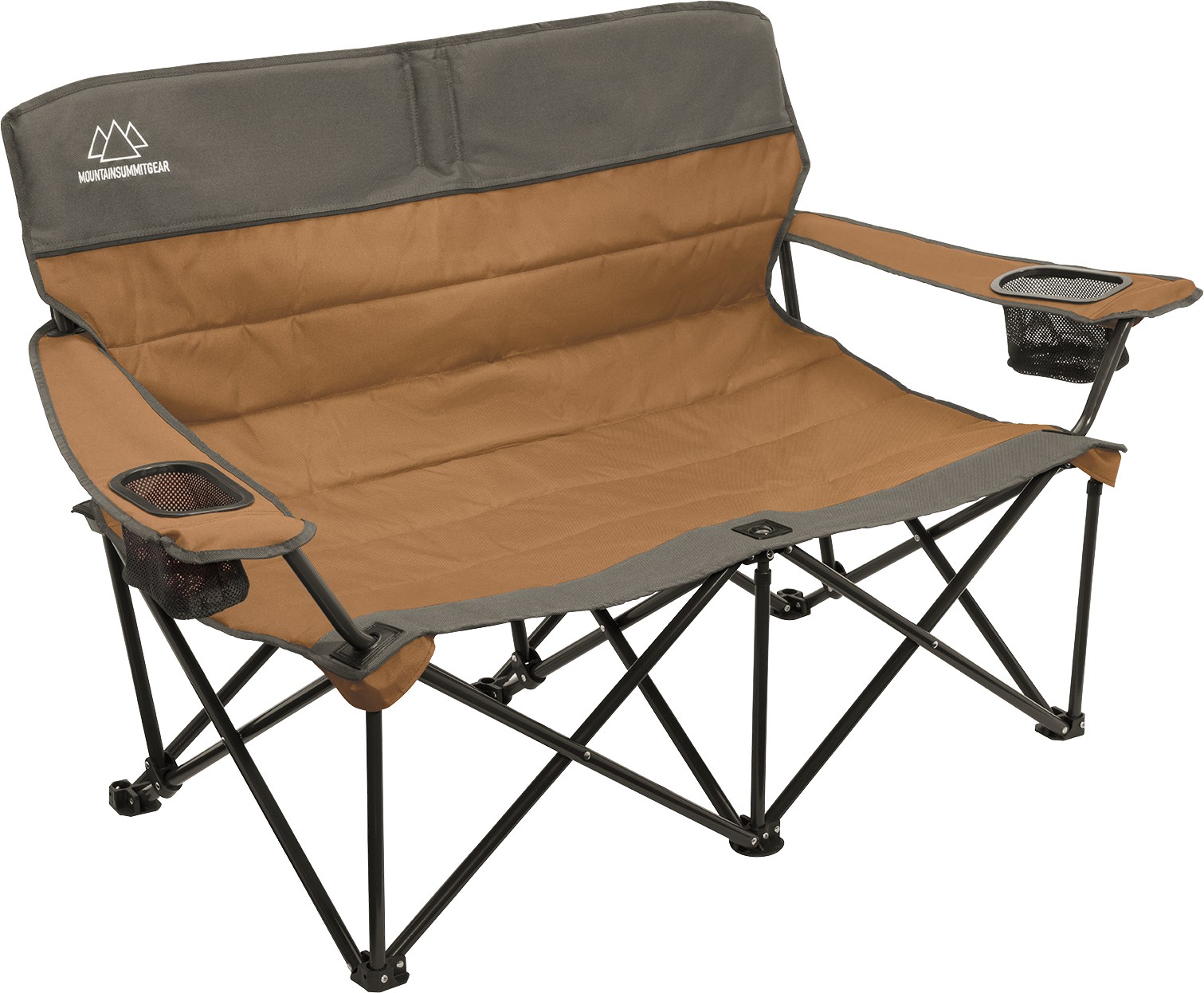 цена Стеганый низкий двухместный диванчик Mountain Summit Gear, коричневый