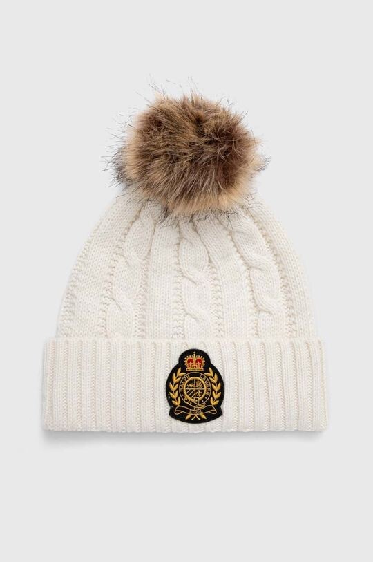 

Шапка из смесовой шерсти Lauren Ralph Lauren, белый