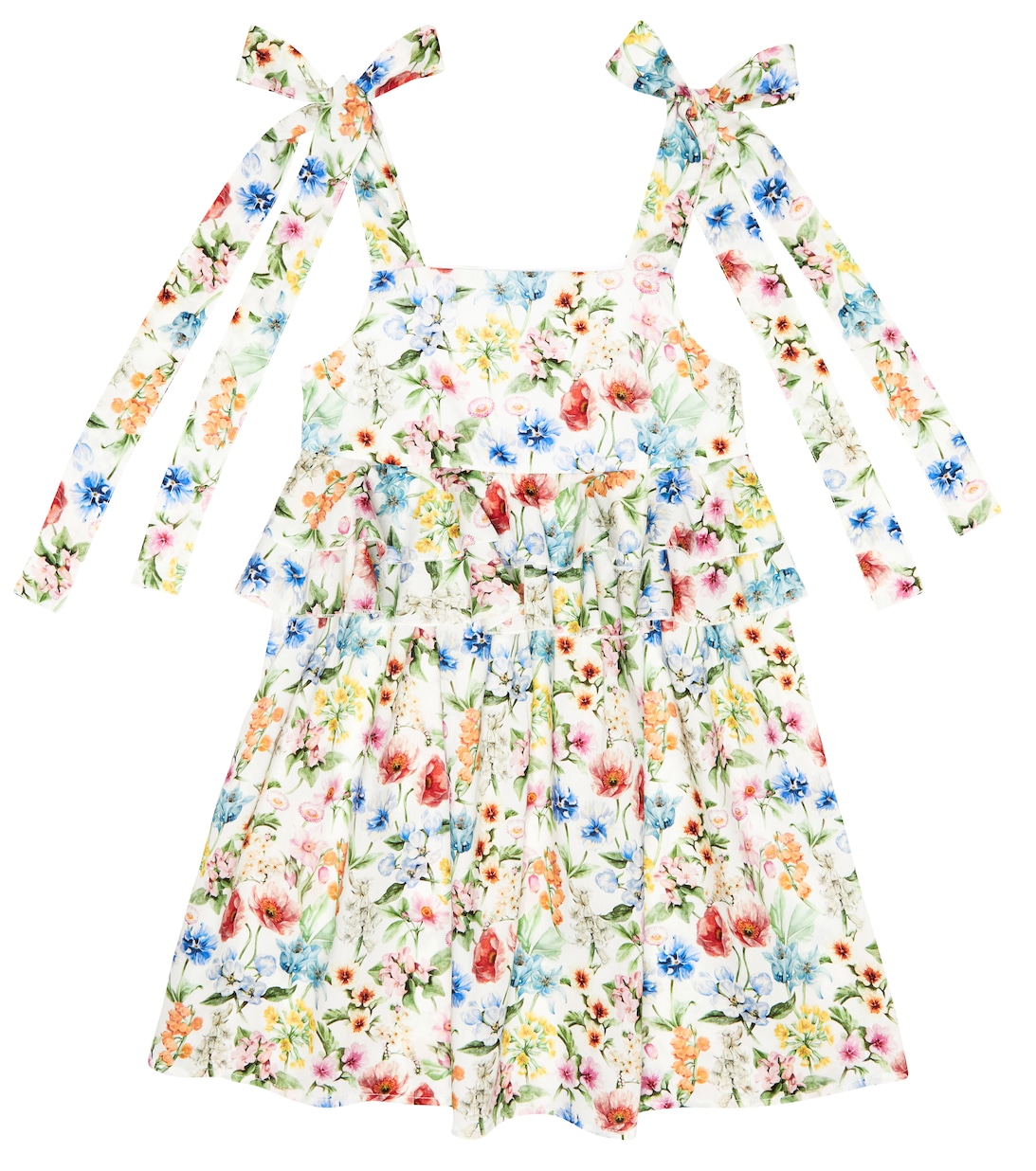 Платье из хлопковой вуали с цветочным принтом Paade Mode, разноцветный