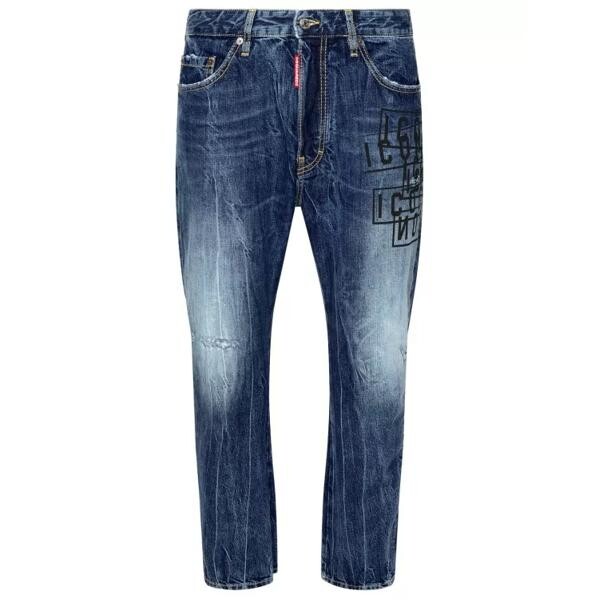 

Джинсы front print jeans Dsquared2, синий