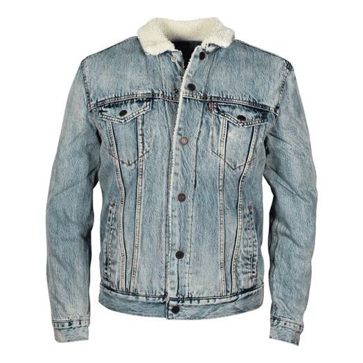 

Куртка Levis Sherpa Trucker Cotton Denim Jacket For Men Blue, синий