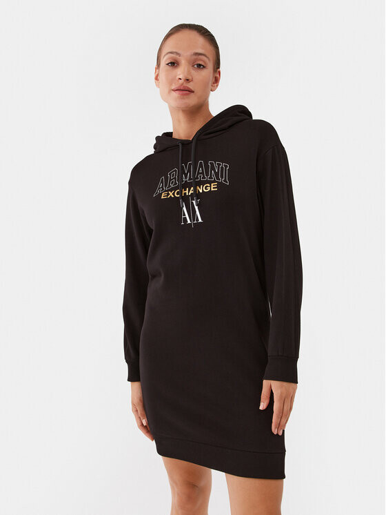 

Платье на каждый день, стандартного кроя Armani Exchange, черный