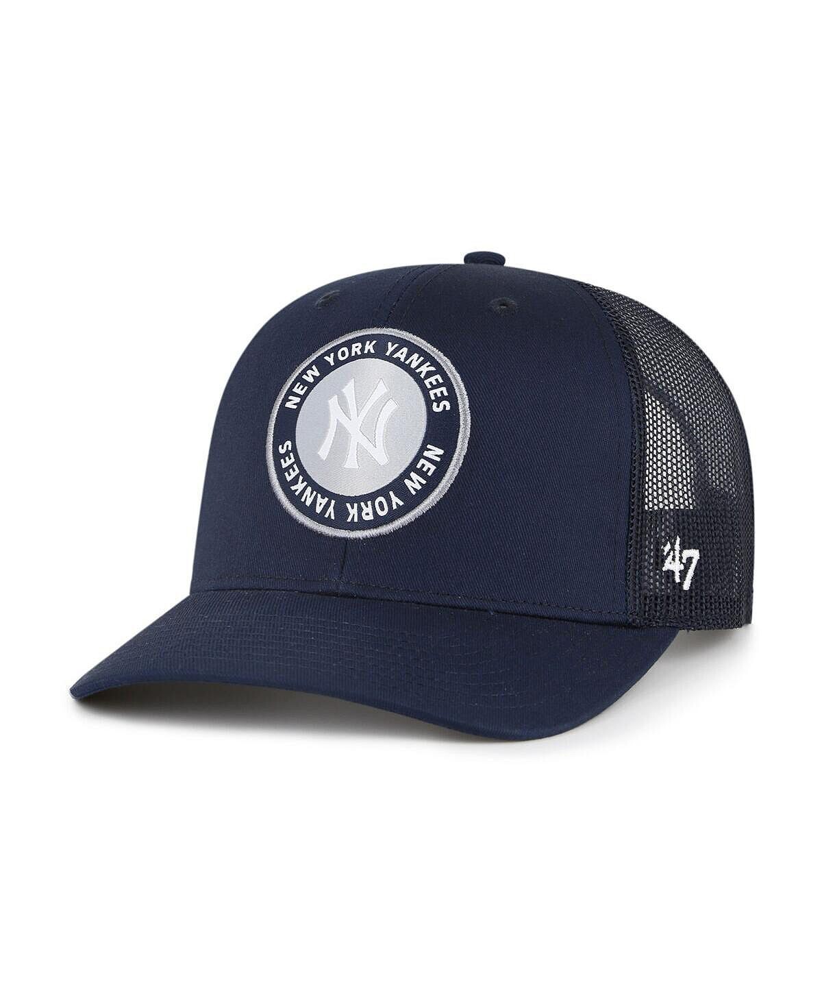 

Мужская темно-синяя регулируемая кепка New York Yankees представляет Trucker '47 Brand