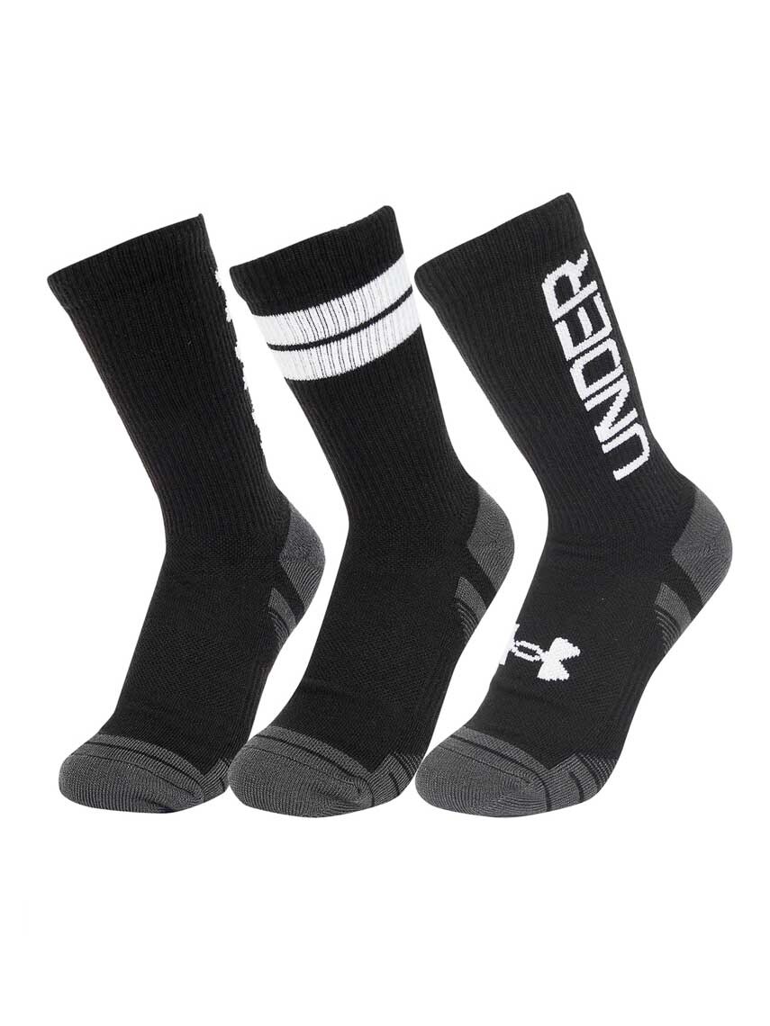 

Носки Under Armour Perf Tech Nov 3pk Crew, черный