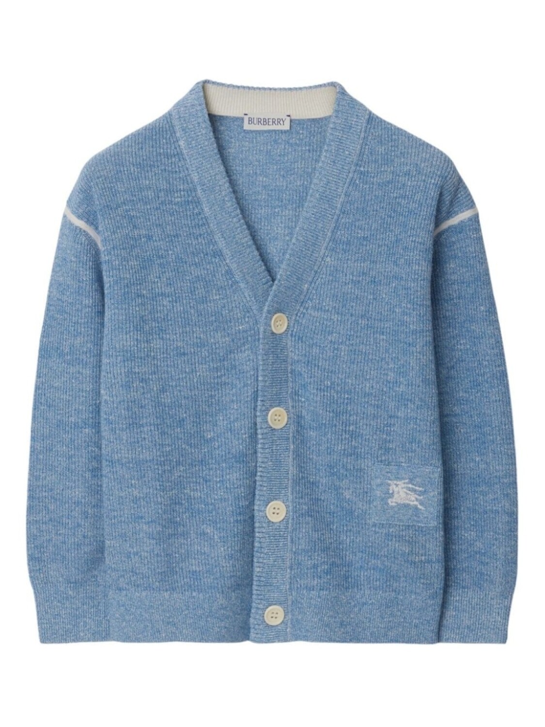 

Трикотажный кардиган с логотипом EKD Burberry Kids, синий