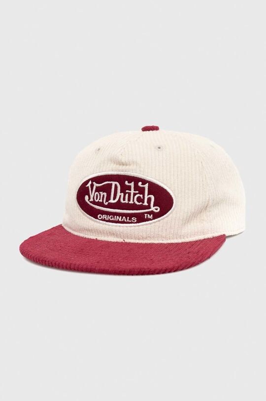 

Бейсболка из хлопка Von Dutch, красный