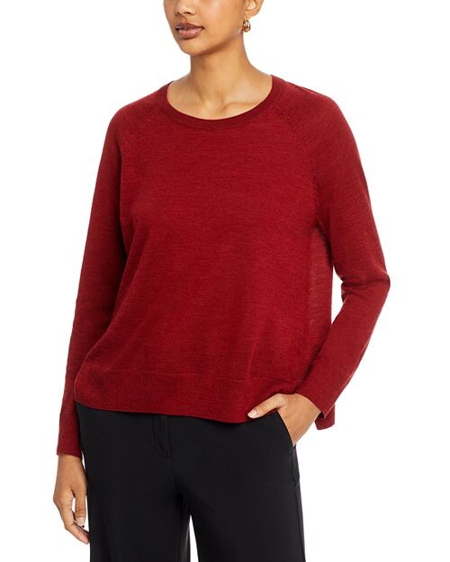 

Шерстяной свитер с рукавами реглан Eileen Fisher, цвет Red