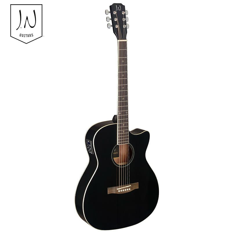 Акустическая гитара James Neligan BES-ACE BK Auditorium Solid Spruce Top Mahogany Neck 6-String Acoustic-Electric Guitar