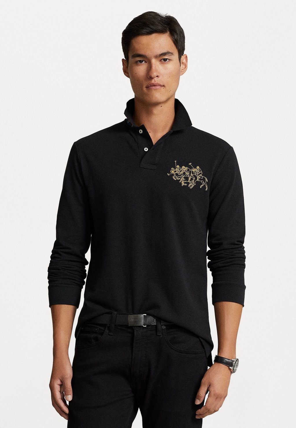 

Рубашка-поло LONG SLEEVE Polo Ralph Lauren, цвет black