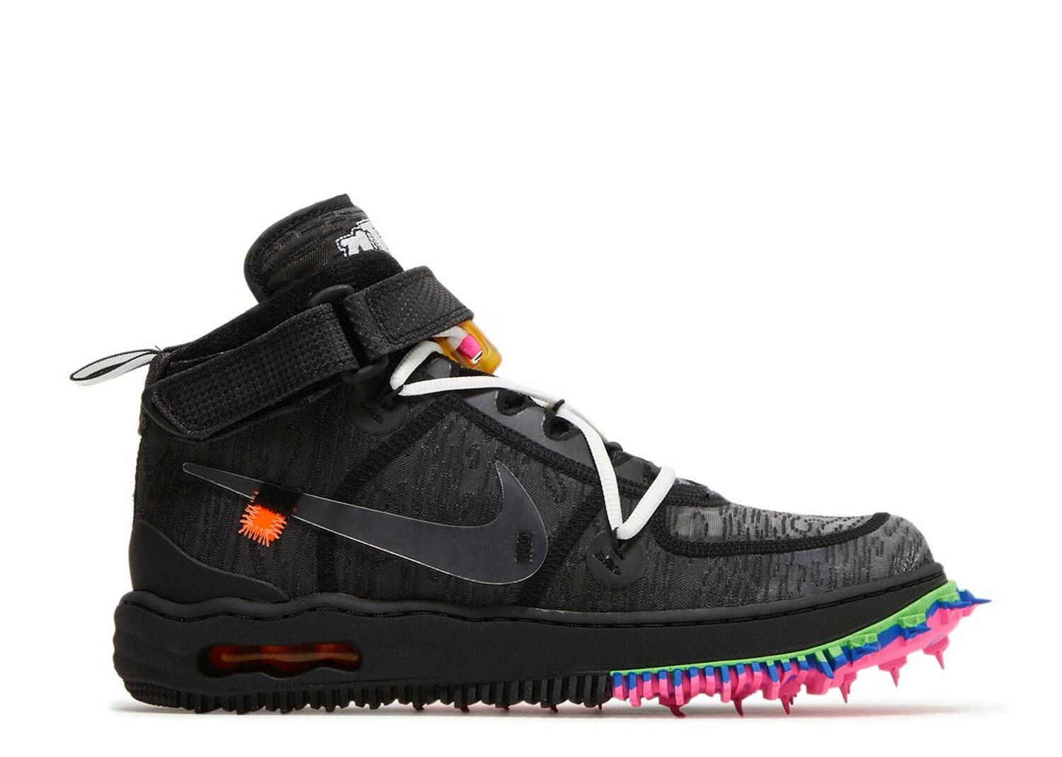 

Кроссовки Nike Off-White X Air Force 1 Mid 'Black', черный